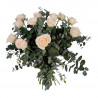 RAMO DE ROSAS JARDÍN TONOS BLANCOS