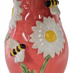 JARRÓN DE FLORES ABEJA