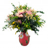 JARRÓN DE FLORES ABEJA