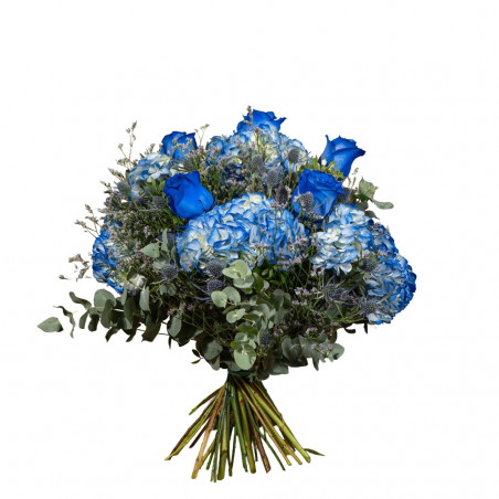 RAMO EN TONOS AZULES