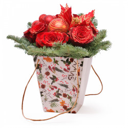 BOLSA NAVIDEÑA PURPURINA