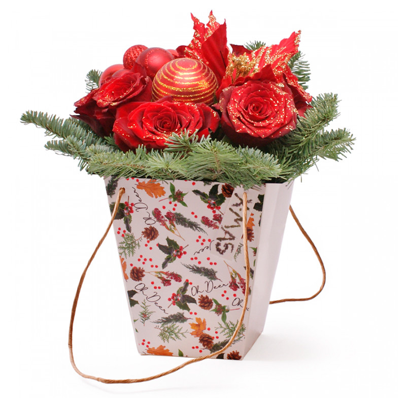 BOLSA NAVIDEÑA PURPURINA