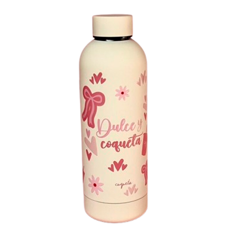 BOTELLA BEIGE «DULCE Y COQUETA»