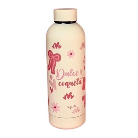 BOTELLA BEIGE «DULCE Y COQUETA»