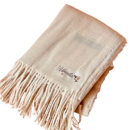 BUFANDA BEIGE  «ABUELA»