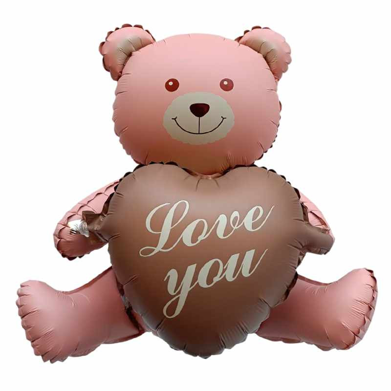 GLOBO OSO ROSA “LOVE YOU”