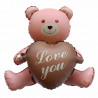 GLOBO OSO ROSA “LOVE YOU”