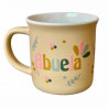 FLORES, TAZA Y VELA PARA ABUELA
