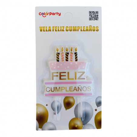 VELAS "FELIZ CUMPLEAÑOS"