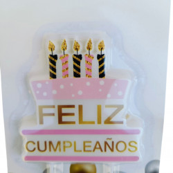 VELAS "FELIZ CUMPLEAÑOS"