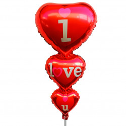 GLOBO DE HELIO "I LOVE U"